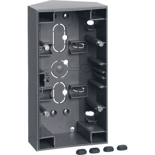 Berker S.1 hoekbehuizing 2-voudig alulook