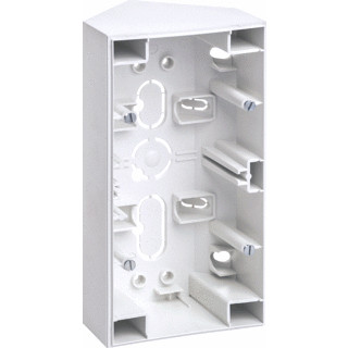 Berker S.1 hoekbehuizing 2-voudig polarwit mat