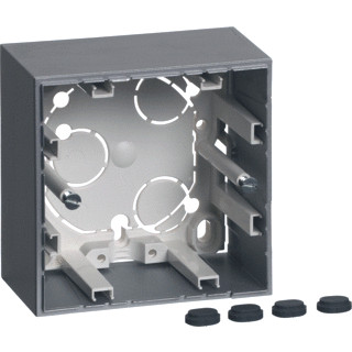 Berker S.1 renovatiebehuizing 1-voudig hoge uitvoering alulook