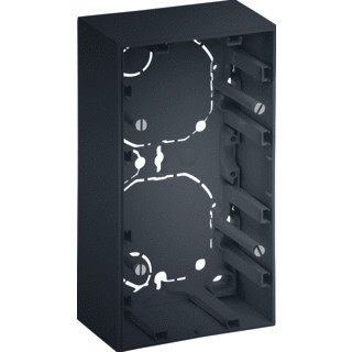 Berker S.1 renovatiebehuizing 2-voudig hoge uitvoering antraciet