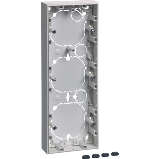 Berker S.1 renovatiebehuizing 3-voudig lage uitvoering polarwit mat