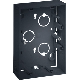 Berker S.1 renovatiebehuizing voor dubbele contactdozen antraciet