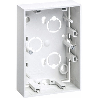 Berker S.1 renovatiebehuizing voor dubbele contactdozen polarwit mat