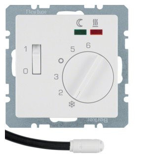 Berker Therm.voor vloerverwarming maakcontact berker Q.1/Q.3/Q.7 polarwit
