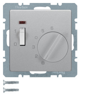 Berker Thermostaat 24 V verbreekcontact Q.1/Q.3 alulook