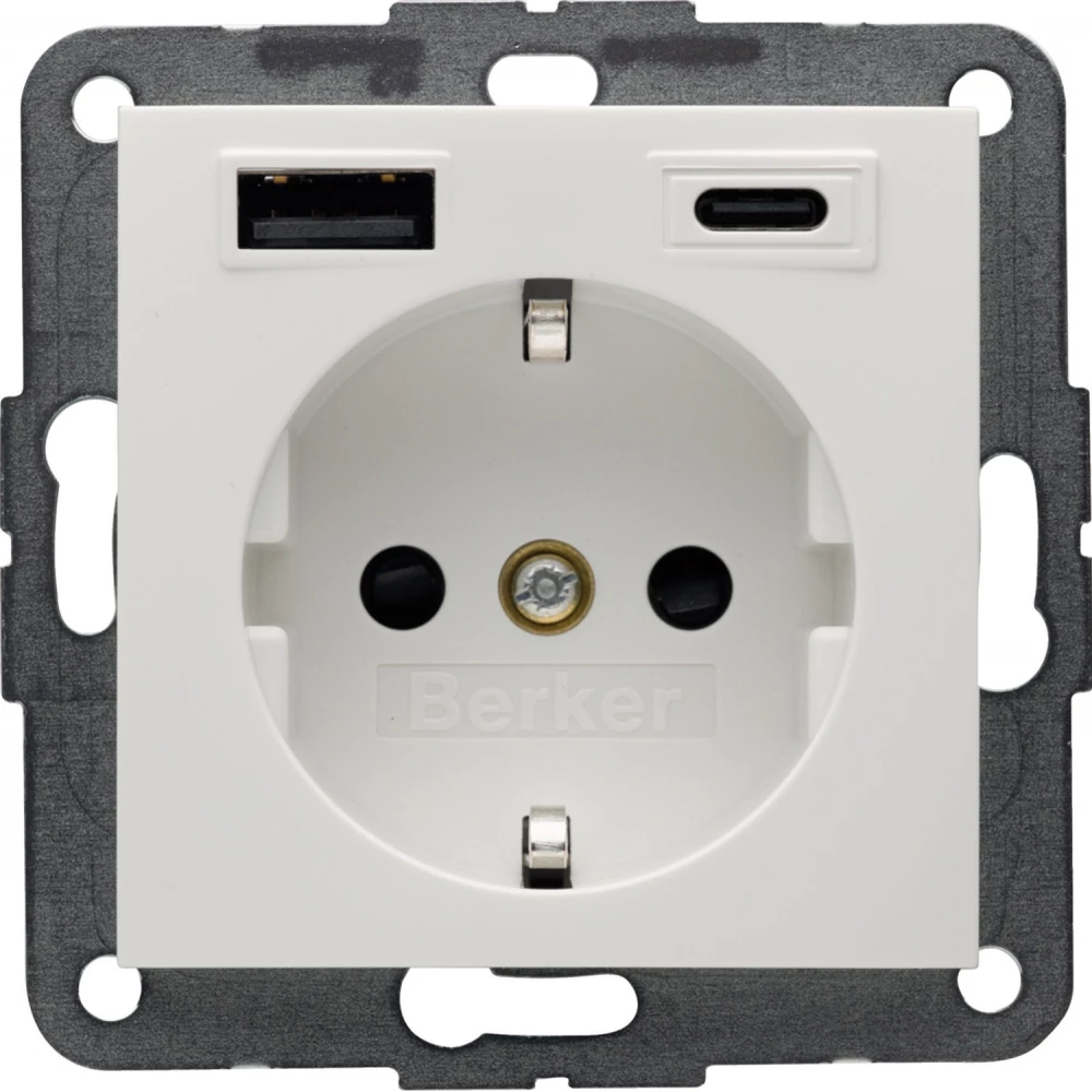 Hager berker WCD Ra, usb A + usb C (PD), S.1/B.X PW G Hager berker WCD Ra, usb A + usb C (PD), S.1/B.X PW G