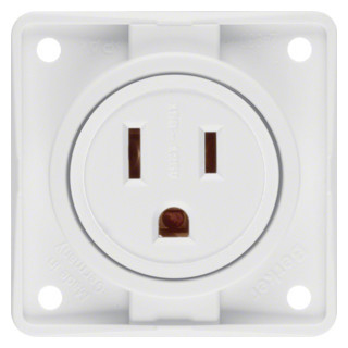 Hager berker WCD Usa/canada nema 5-15 R, integro, polarwit