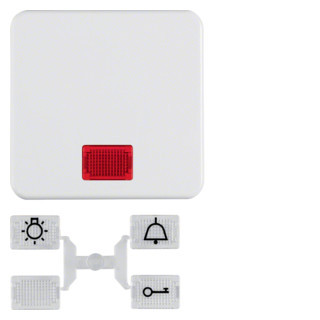 Hager berker Wip Met lens, ip44 inbouw, polarwit