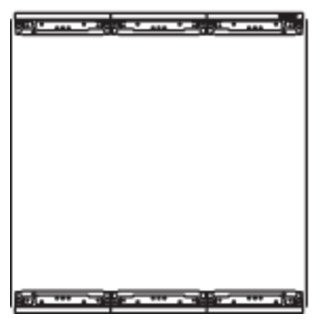 Hager Buitenopstellingskast Bevestigingsset Voor inbouwveld zal157/177, met membraamflens