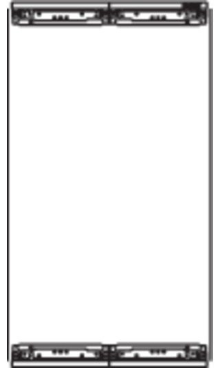 Hager Buitenopstellingskast Bevestigingsset Voor inbouwveld zal205, met membraamflens