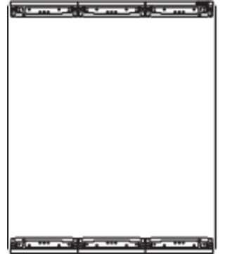 Hager Buitenopstellingskast Bevestigingsset Voor inbouwveld zal207, met membraamflens