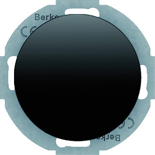 Hager Berker R.classic afdekking blindplaat zwart glanzend