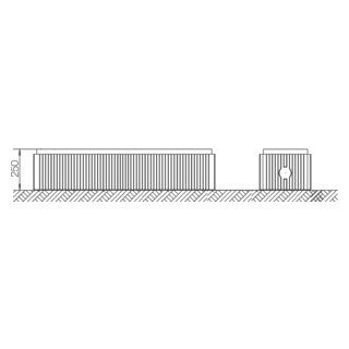 Hager Buitenopstellingskast Bodemopbouwsokkel, grootte 2, hoogte: 250 MM