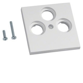 Hager Tehalit onderdeel/centraalplaat satelliet centraalplaat kunststof wit