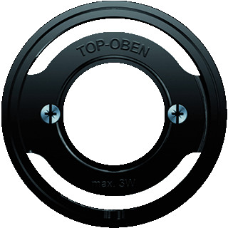 Berker Centrd.voor lichtsignaal e14 berker R.1/R.3 zwart