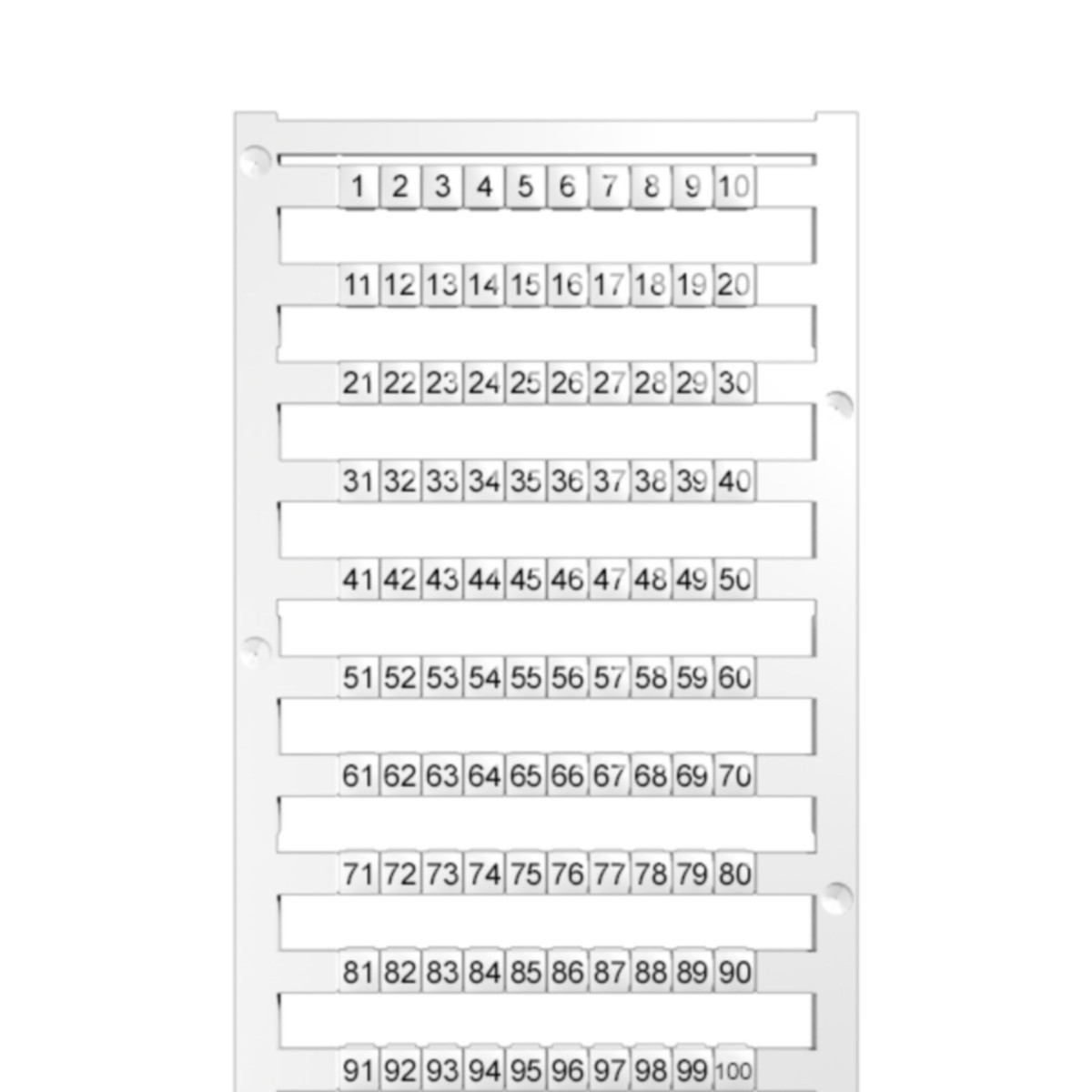 Hager Codering 1 - 100 voorbedrukt (500 stuks)