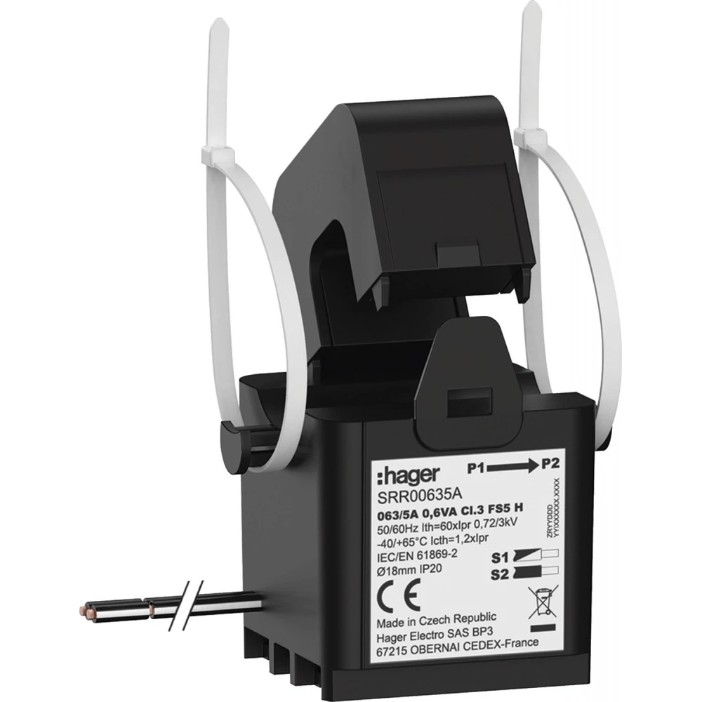 Hager Deelbare Trafo SC1 63/5a 0,6va KL.3
