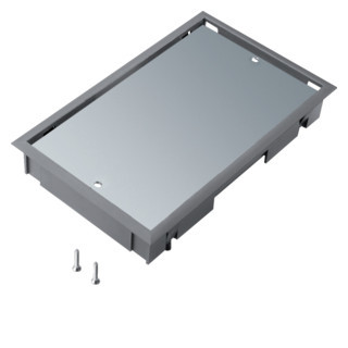 Hager Deksel blind e04 147x247mm grijs voor 5MM vloerafdekking