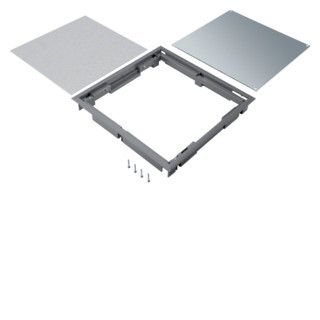Hager Deksel blind Q08 294x294mm grijs voor 12MM vloerafdekking
