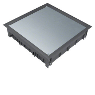 Hager Deksel Q12 244x244mm zwart voor 12MM vloerafdekking