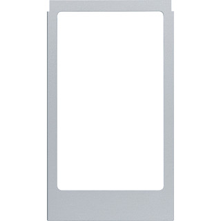 Berker Designraam groot hoekig aluminium