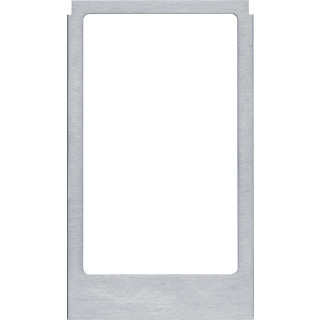 Berker Designraam groot hoekig edelstaal geborsteld