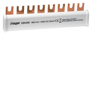 Hager Doorverbindingsrail 4P 35 MM² voor spa180
