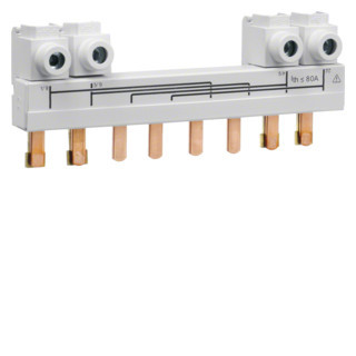 Hager Doorverbindingsrail 63-80 A, 4-polig, voor him406/408