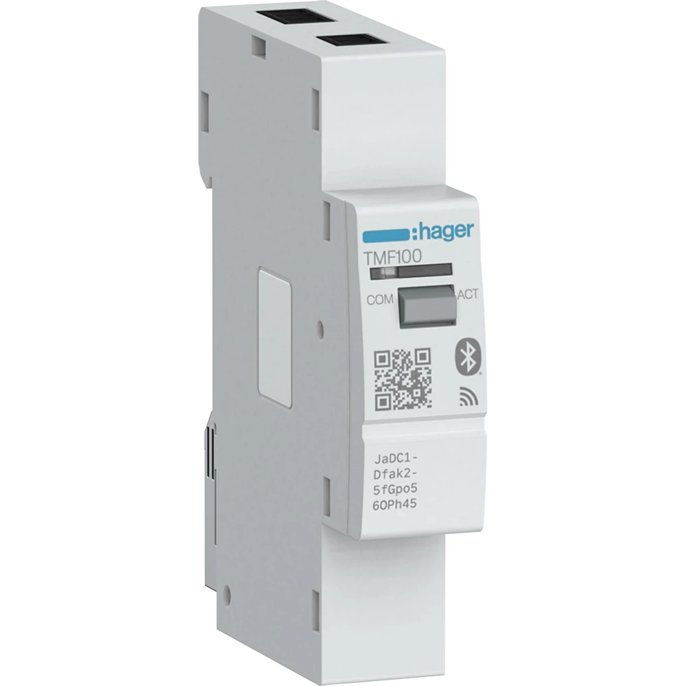 Hager Draadloze Modbus-rtu naar -TCP ethernet ontvanger, bluetooth, 24 VDC