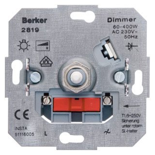 Hager Berker draaidimmer 400W (R) met soft-klik