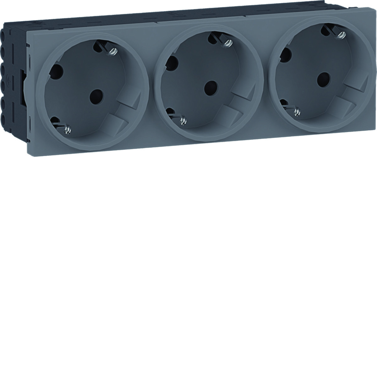 Hager Ecoline 45 Ecoline45 Contactdoos 3-voudig 45x45 33°, alulook