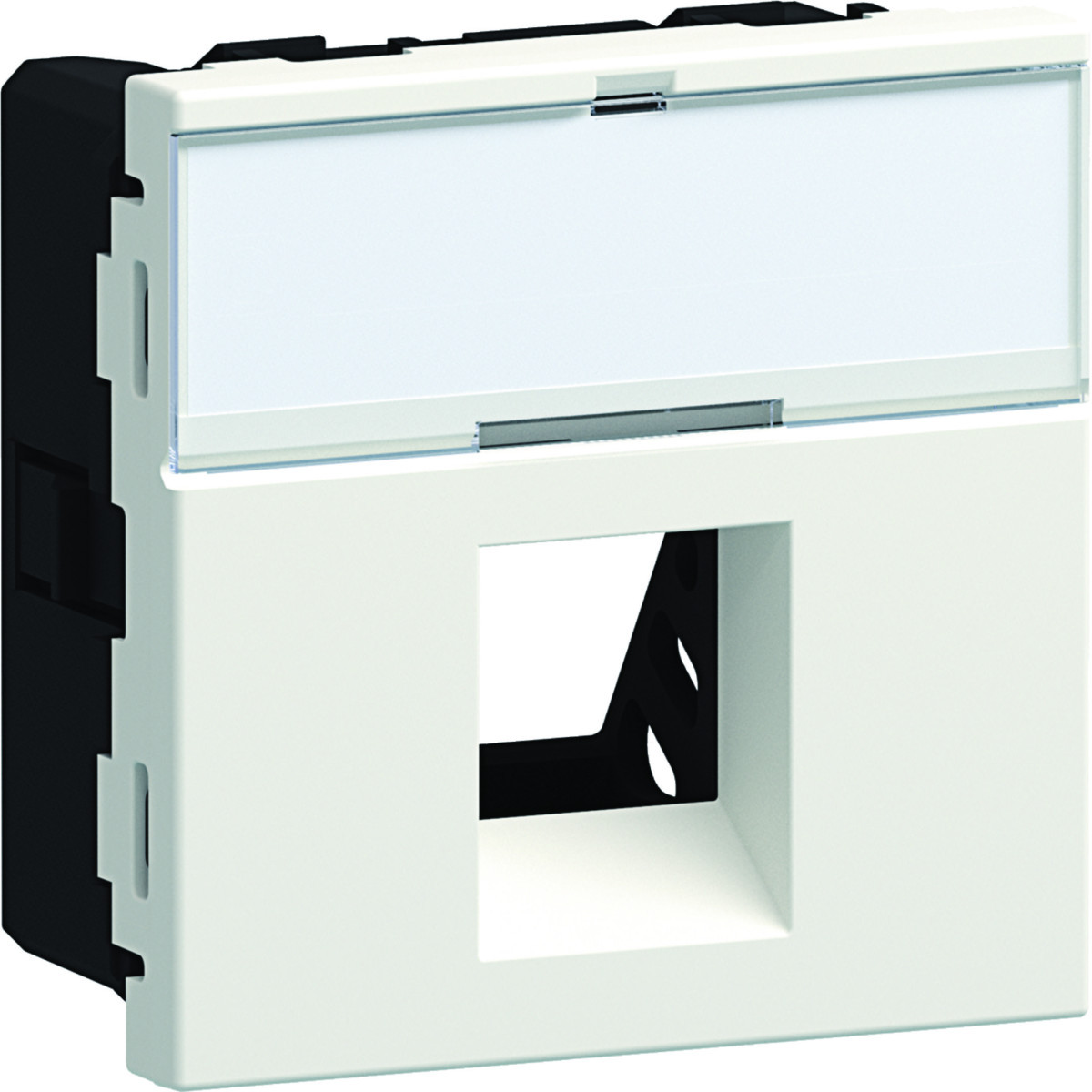 Hager Ecoline 45 Ecoline45 Inbouwset 1X RJ45 mod. jack type 05 45x45, verkeerswit