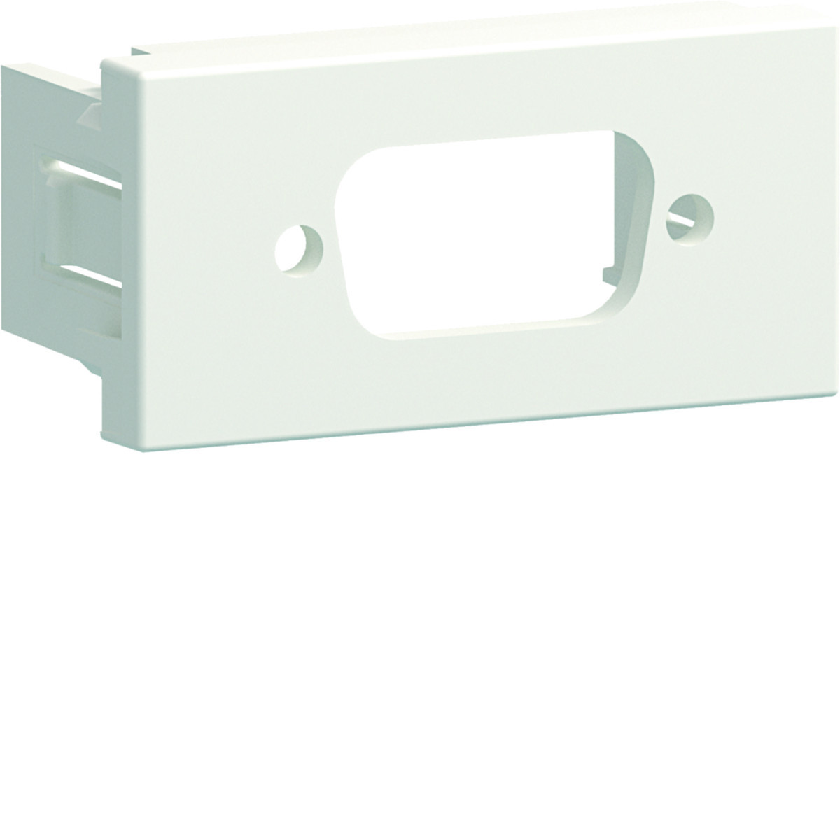 Hager Ecoline 45 Ecoline45 Montageraam 1X multimedia type 30 45x45, verkeerswit