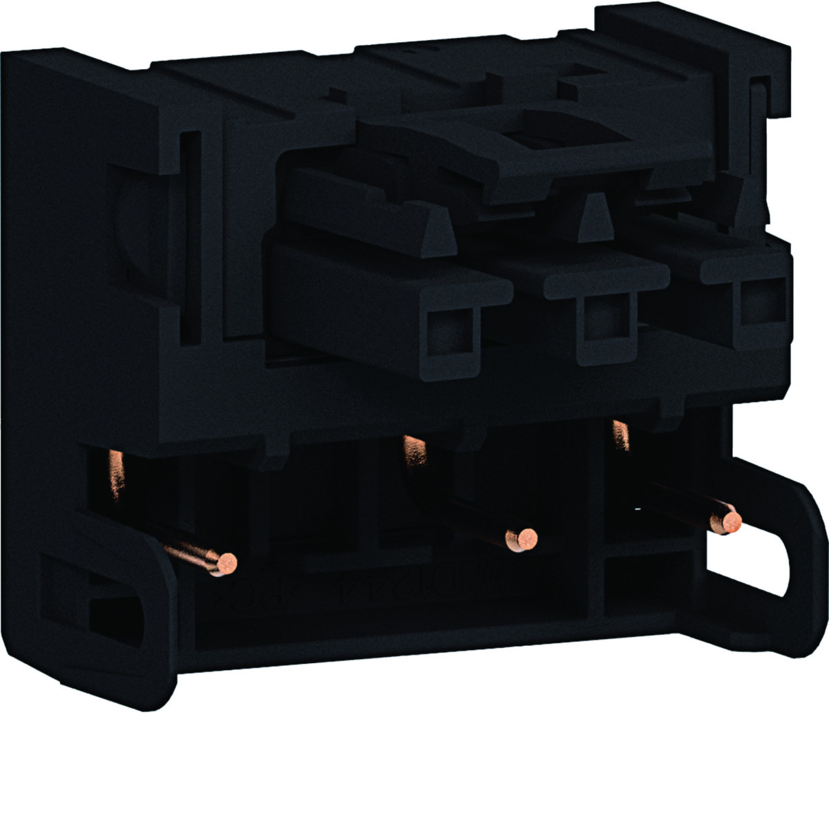 Hager Ecoline 45 Ecoline45 Plug&play uitgangconnector 180° wago winsta 45x45 3-polig