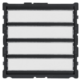 Hager Elcom 4-Voudige drukknopmodule, 2-draads, voor deurstation elcom.one