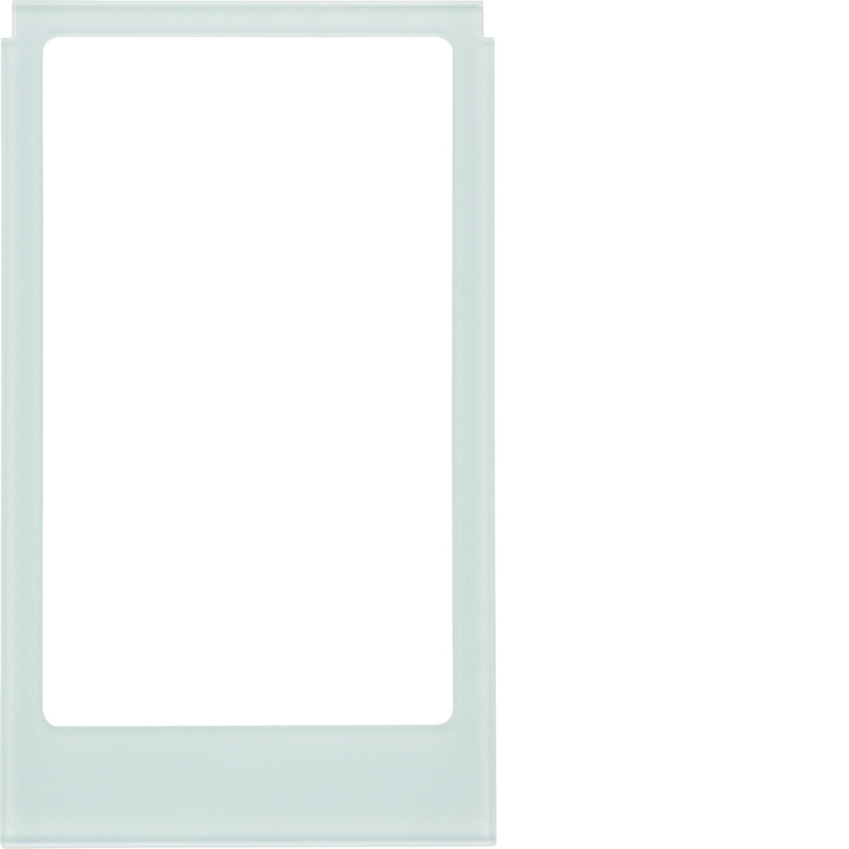 Hager Designraam groot hoekig glas alulook