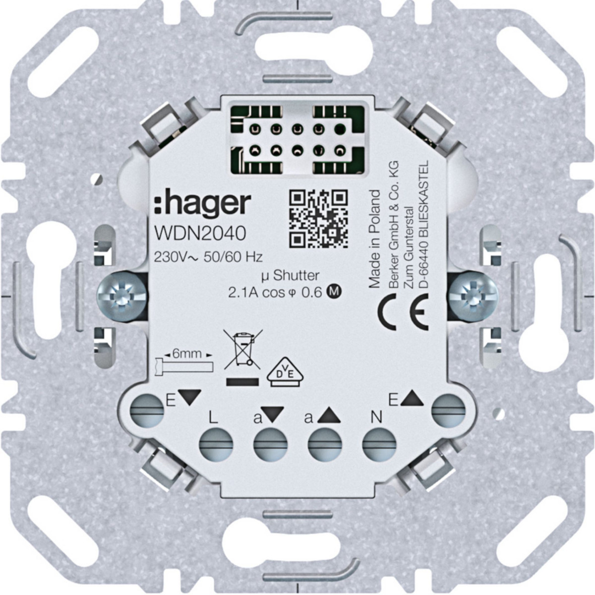 Hager Elektronica Jaloezie Schakelmodule, 1-voudig, A.X/C.X