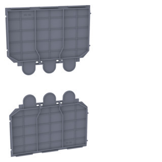 Hager h3+ Aardeplaat Voor verspreidingsset H3+, P630 3P