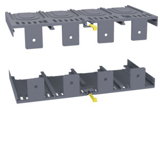 Hager h3+ Klemafscherming Voor achter- en plug-in-aansluitingen, H3+ P630 4P