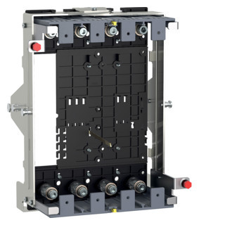Hager h3+ Uittrekbare Vermogensschakelaaradapter met veiligheidstrip H3+ P630 4P
