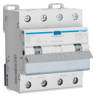 Hager HACO Aardlekautomaat 4-polig 10 A B-karakteristiek 10 ka, 300 ma klasse A