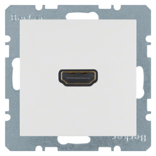 Hager Berker Berker High definition wandcontactdoos met 90?-aansluiting berker S.1/B.3/B.7