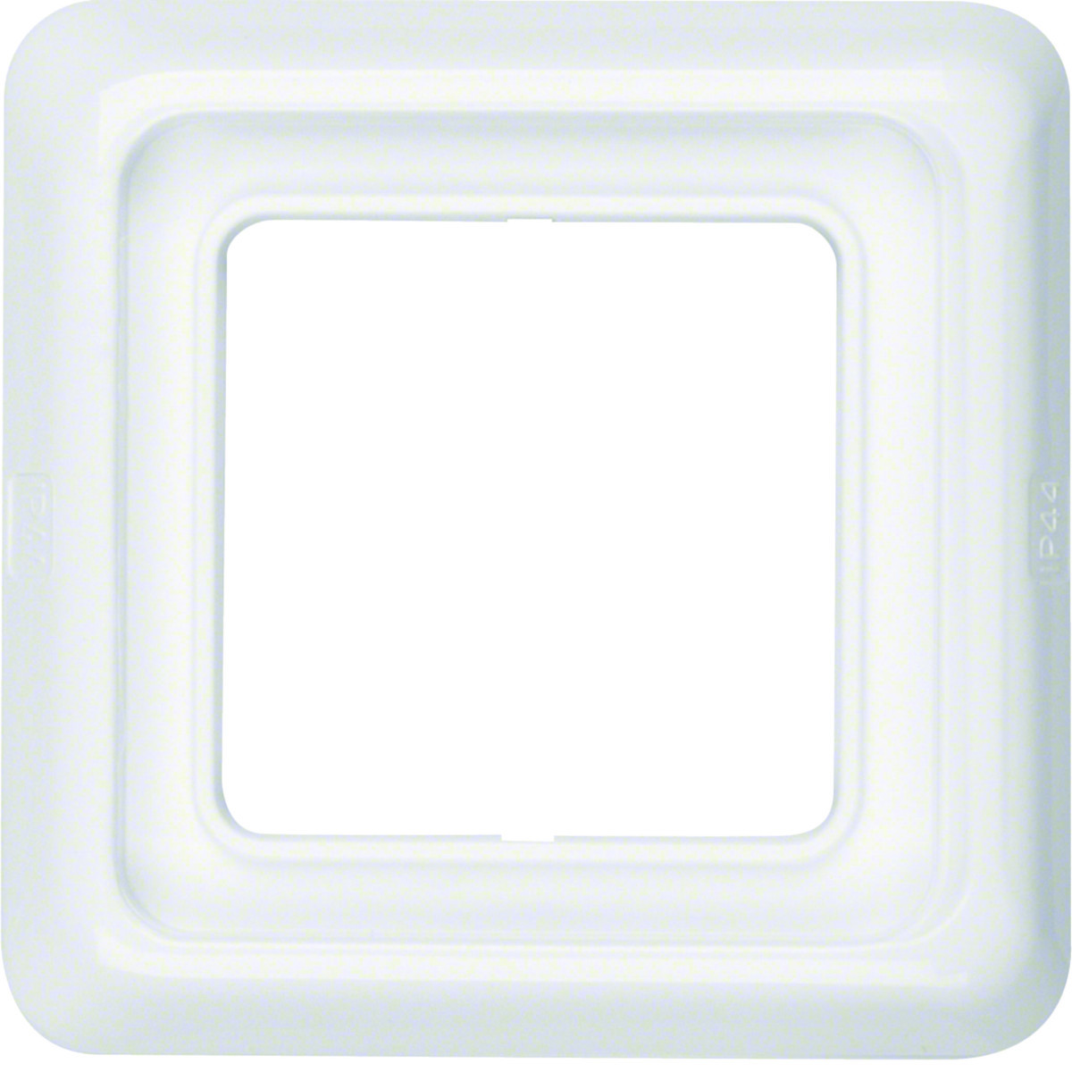 Hager Inbouw IP44 Afdekraam Ip44 1-V, polarwit glanzend