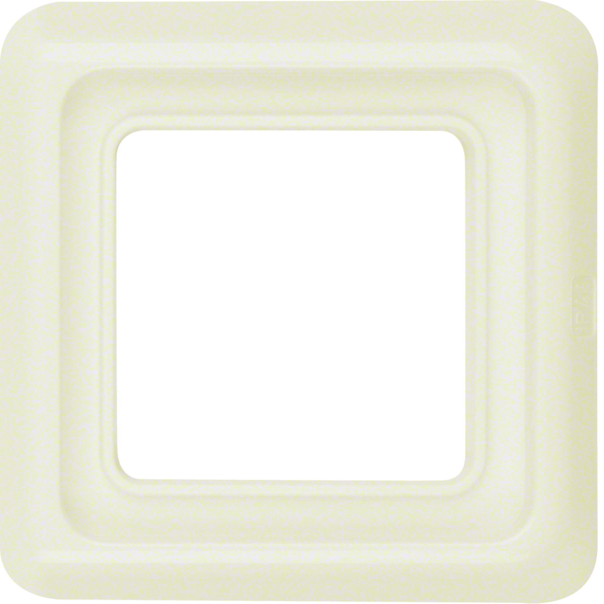 Hager Inbouw IP44 Afdekraam Ip44 1-V, wit glanzend