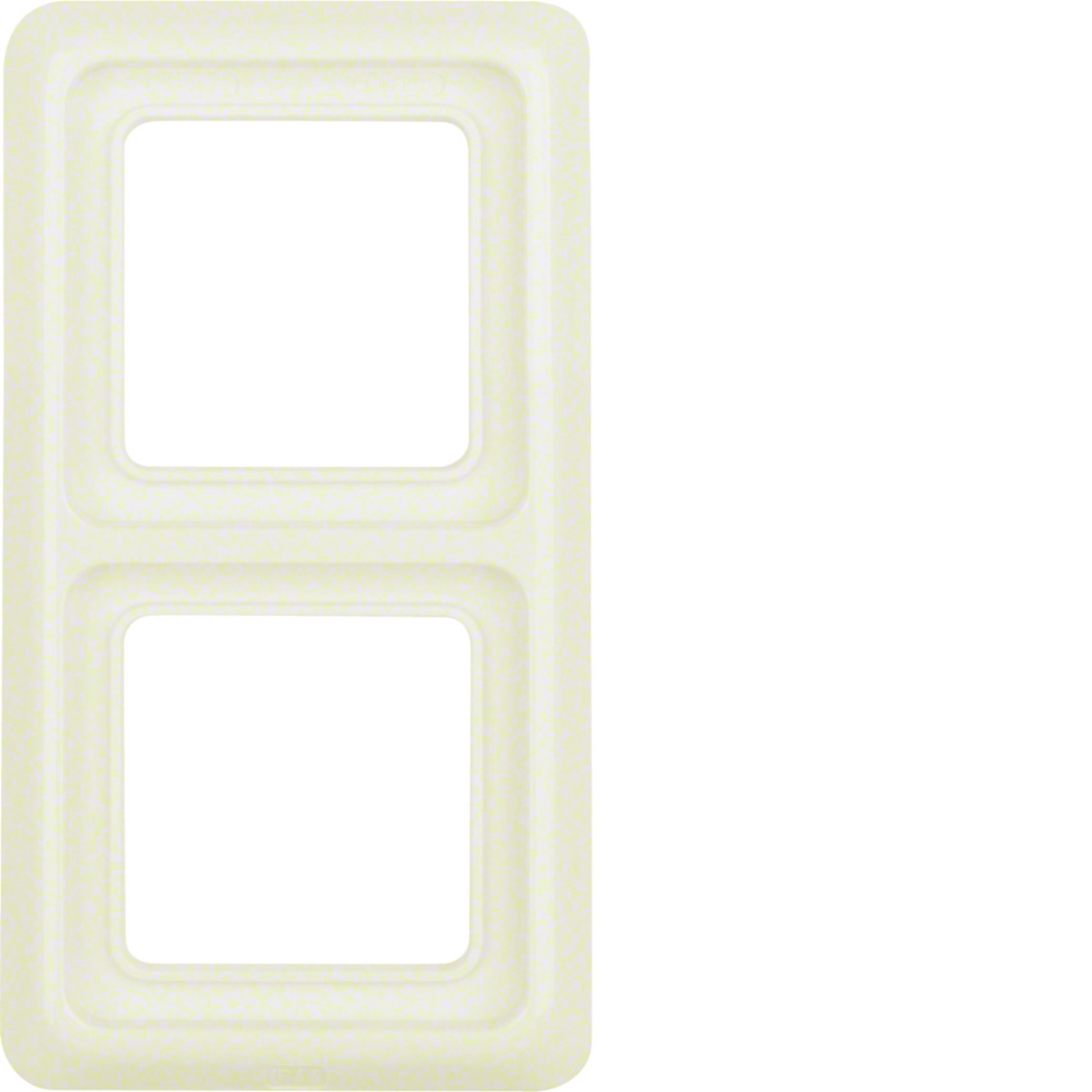 Hager Inbouw IP44 Afdekraam Ip44 2-V, wit glanzend