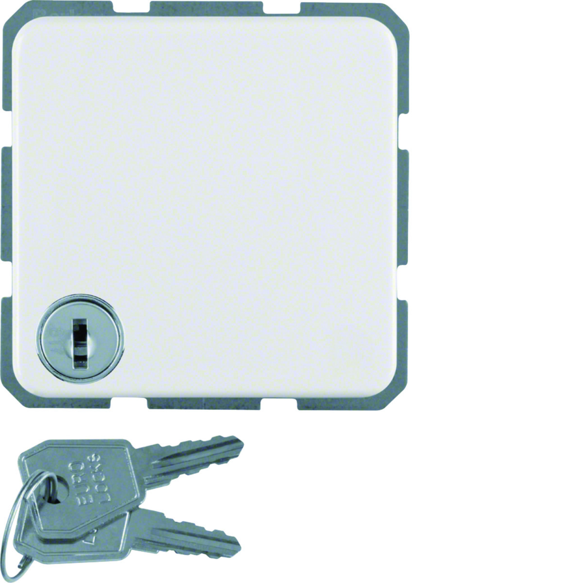 Hager Inbouw IP44 Wandcontactdoos Met randaarde, klapd. en sleutelsluiting, ip44 inbouw,