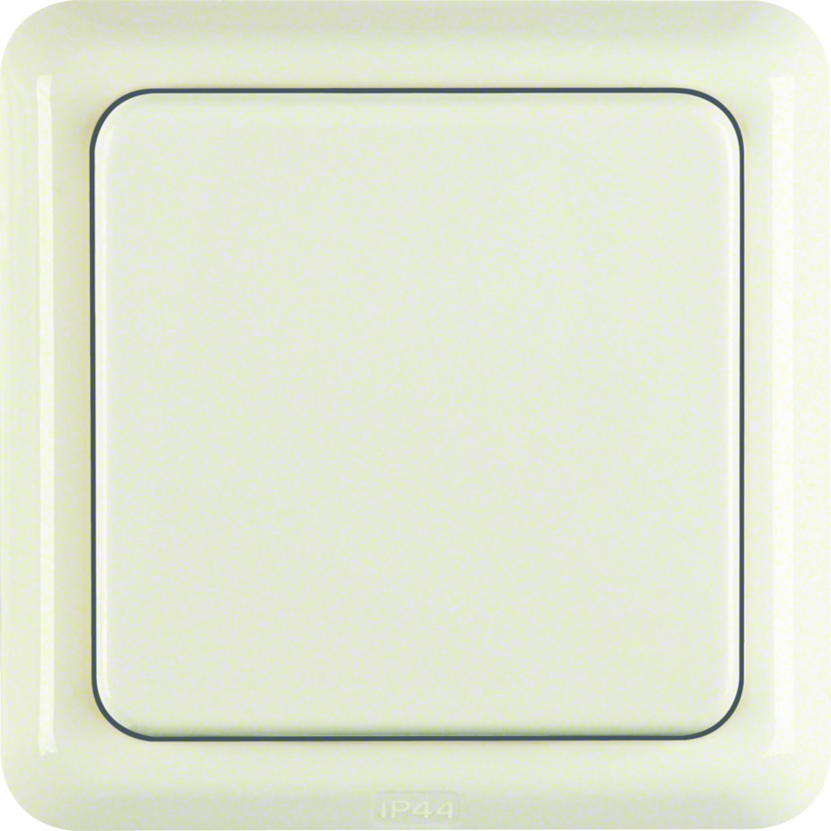 Hager Inbouw IP44 WCD Ra met klapdeksel en afdekraam, ip44 inbouw, wit