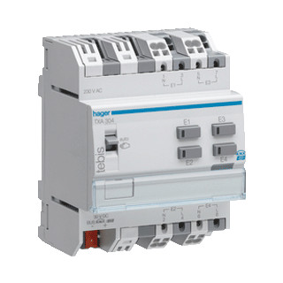 Hager Ingangsmodule tebis KNX 4-V 230 V