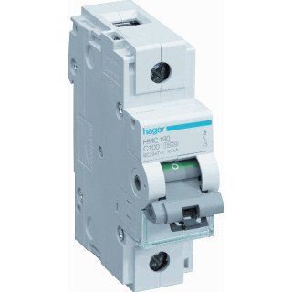 Hager HMC installatieautomaat C karakteristiek 125a 1P 1 beveiligd 1,5te