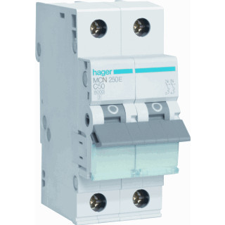Hager MCN installatieautomaat C karakteristiek 50a 2P 2 beveiligd 2te